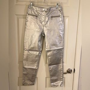 H&M Silver Metallic Pants